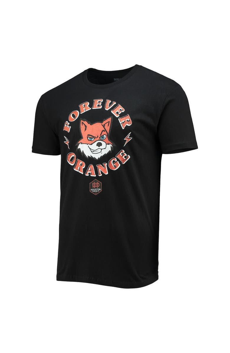 500 LEVEL Men's Black Houston Dynamo FC Mascot T-Shirt, Alternate, color,