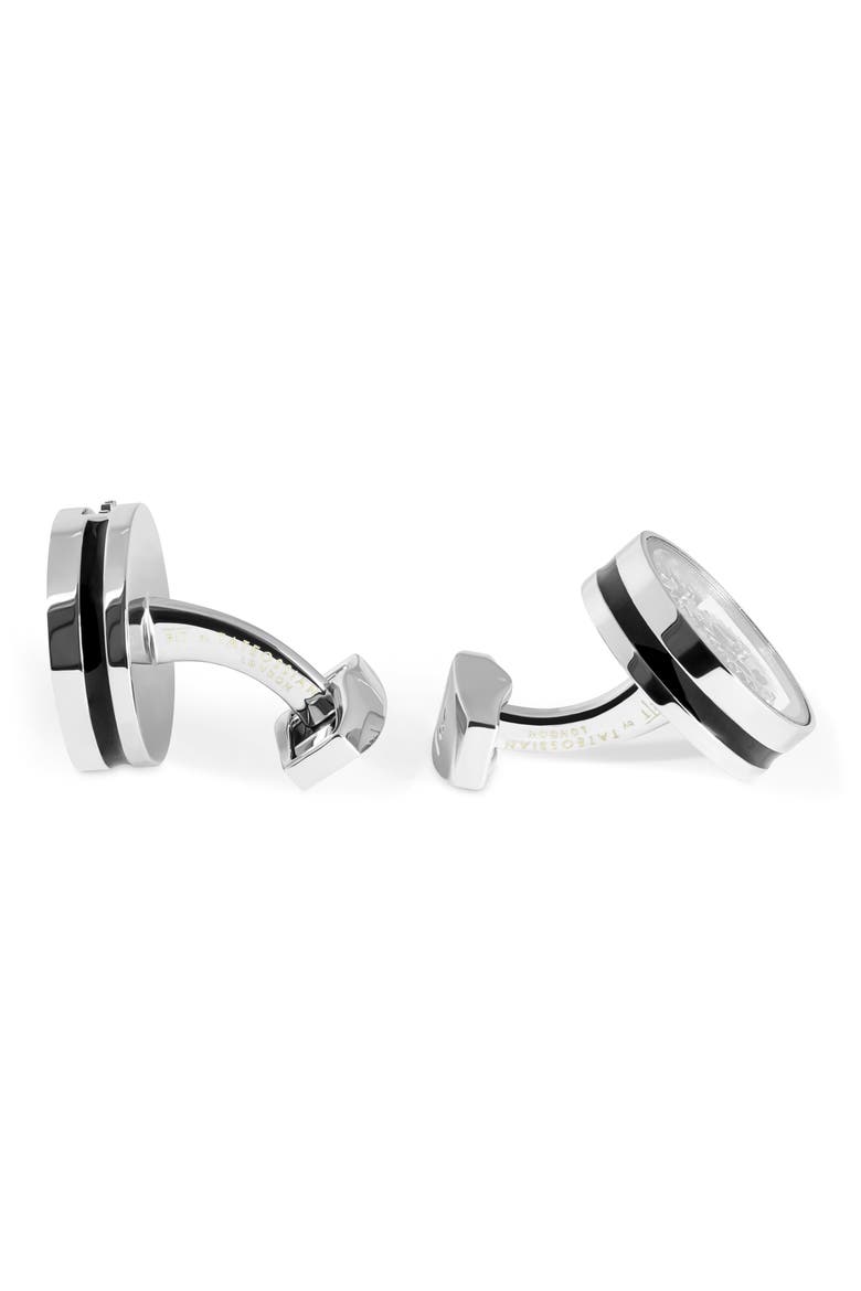Carousel Gear Cuff Links, Alternate, color, BLUE
