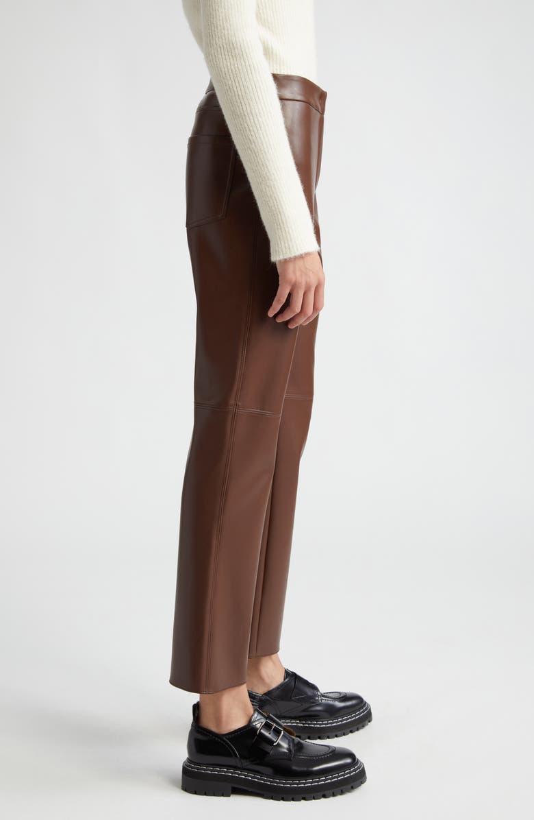 Max Mara Sublime Coated Jersey Flare Leg Ankle Pants, Alternate, color, 