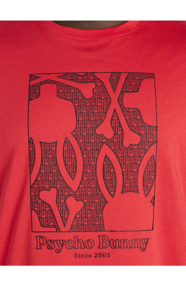 Psycho Bunny Big & Tall Glenn Graphic Tee, Alternate, color, Bittersweet