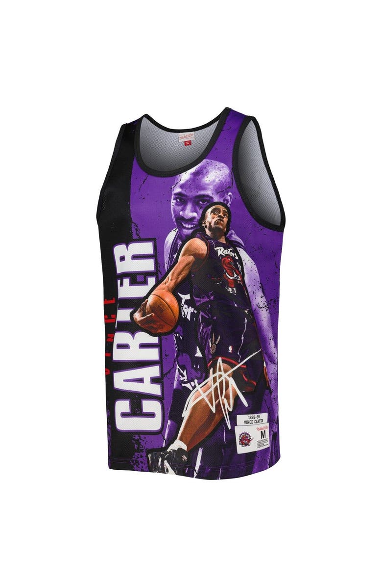 Mitchell & Ness Men's Mitchell & Ness Vince Carter Purple Toronto Raptors 1998-99 Hardwood Classics Player Burst Tank Top, Alternate, color, 