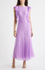 Chelsea28 Flutter Sleeve Maxi Dress
