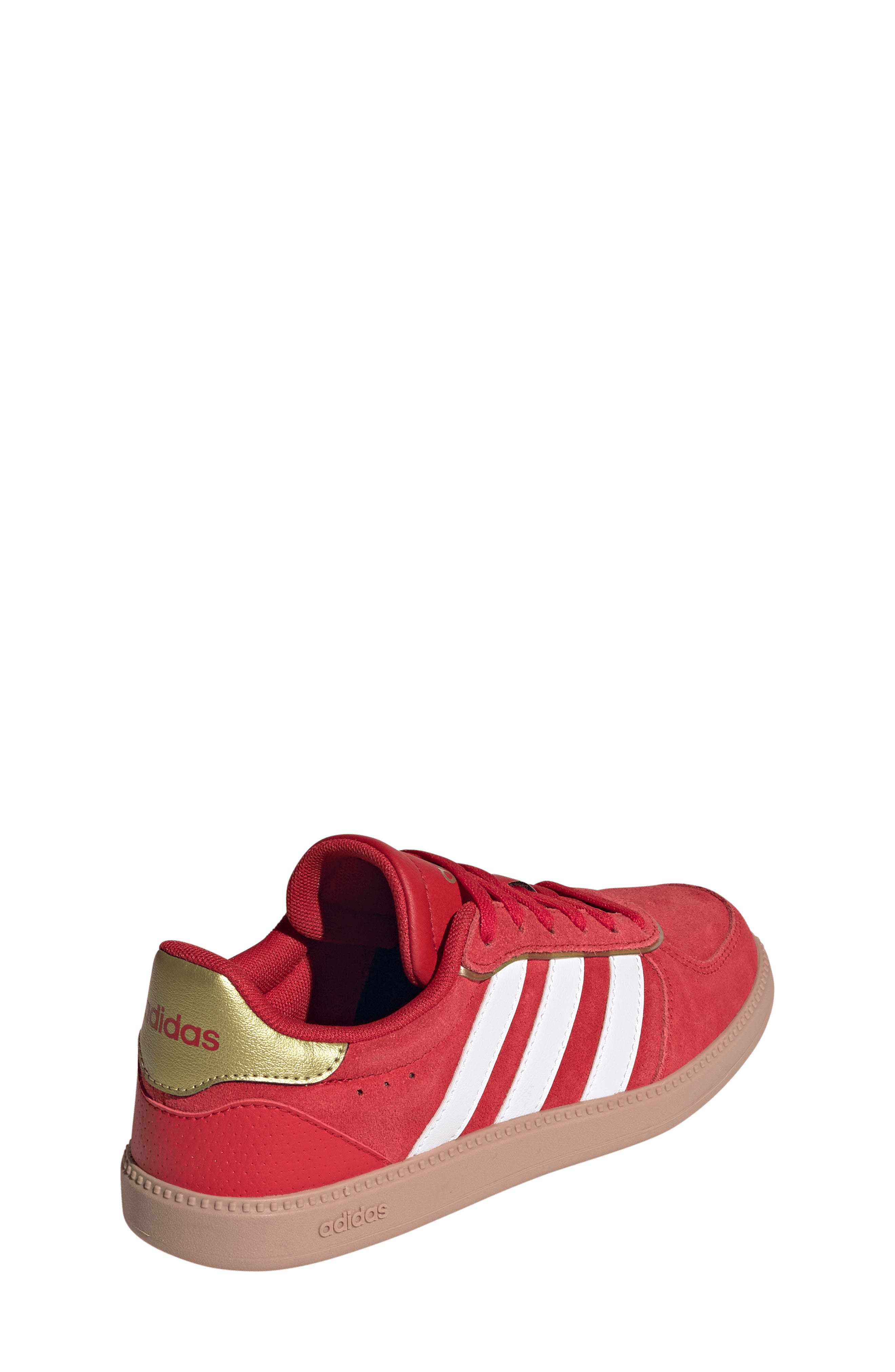 Kids' Breaknet Sleek Sneaker, Alternate, color, SCARLET/ CHALK WHITE/ GOLD