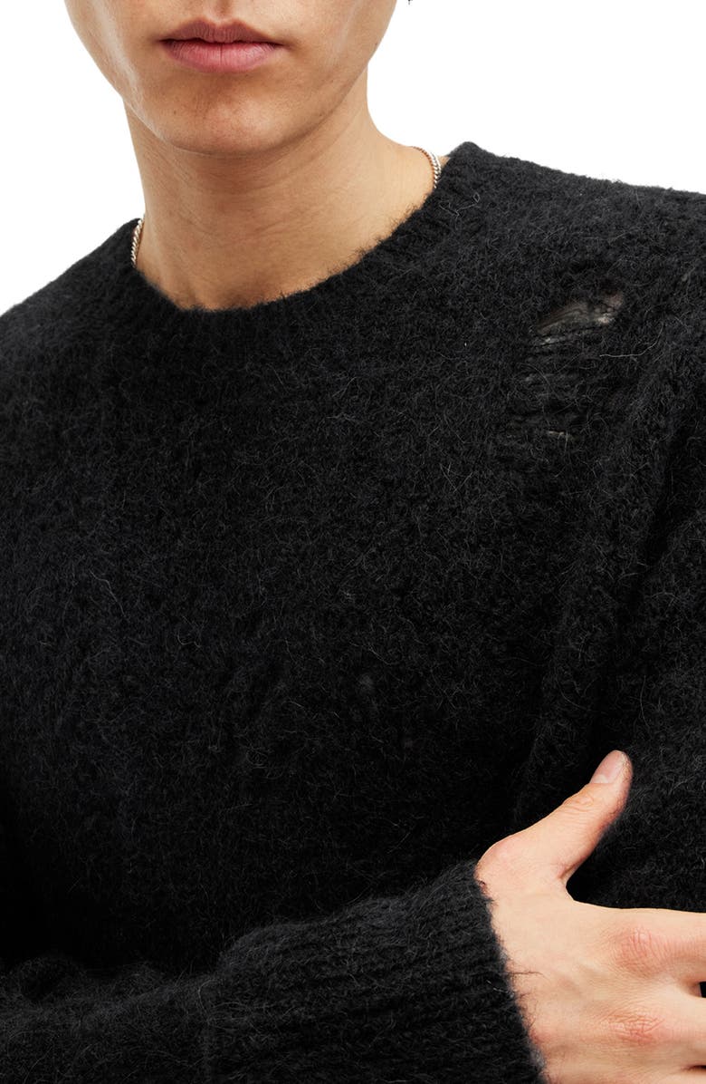 AllSaints Hadwin Wool & Alpaca Blend Sweater, Alternate, color, 