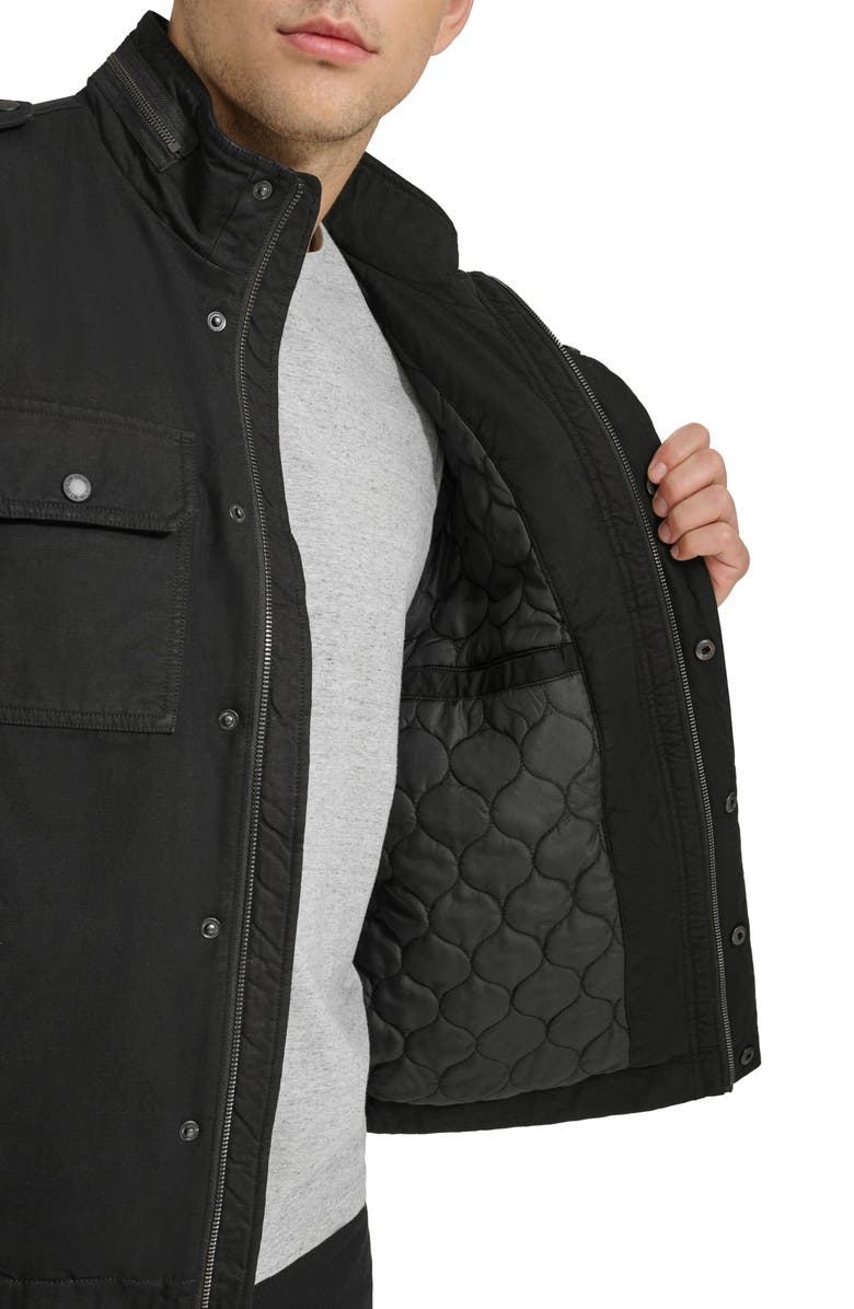 Levi's<sup>®</sup> Washed Cotton Utility Jacket, Alternate, color, Black