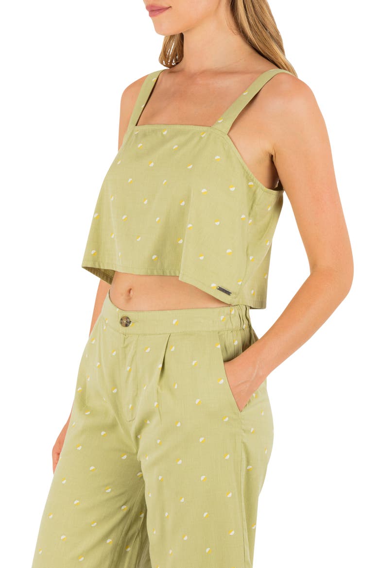 Wavy Dot Crop Tank, Alternate, color, FERN