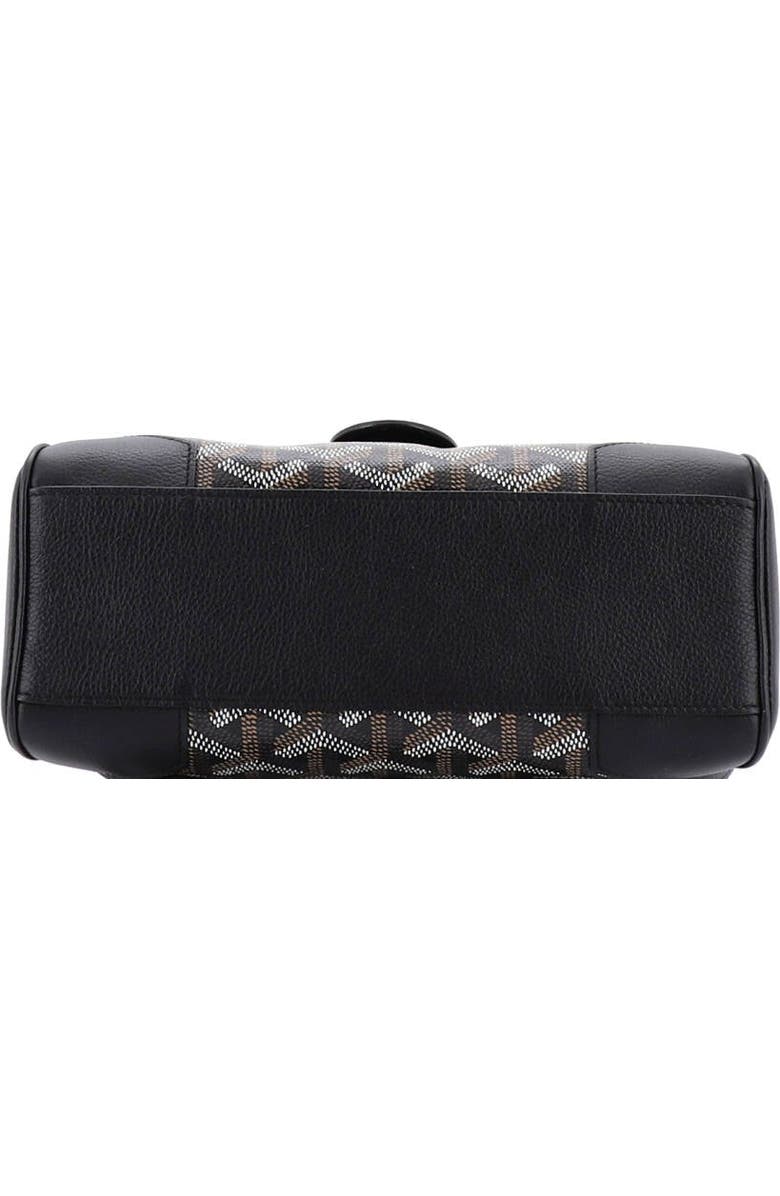 Pre-Owned Goyard Saigon Top Handle Bag Coated Canvas with Leather Mini, Alternate, color, Brown