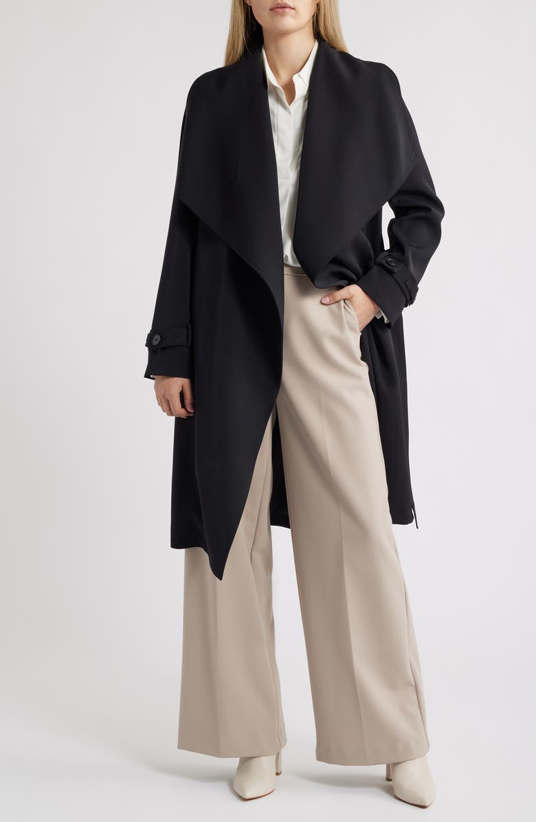BCBG Max Azria Belted Trench Coat, Alternate, color, 