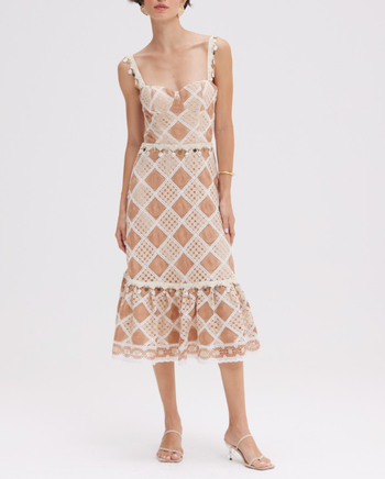 ruffled tulle midi dress milla Milla Women's Ruffled Tulle Midi Dress