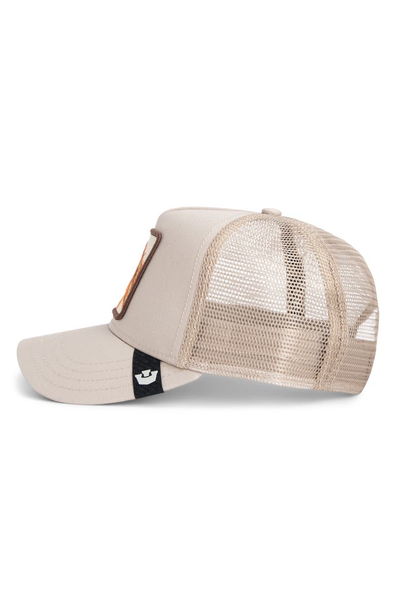 Goorin Bros. The Outlaw Lizard Patch Trucker Hat, Alternate, color, Biscuit