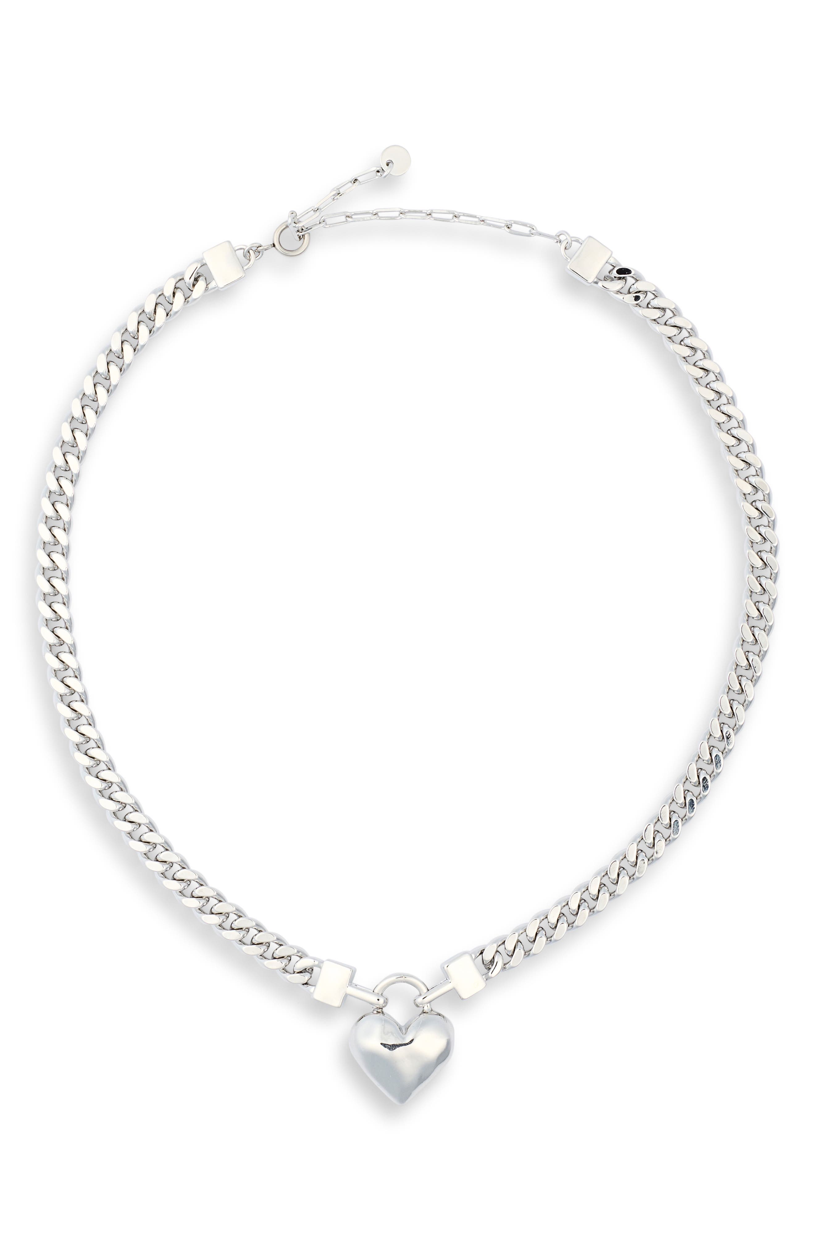 EYE CANDY LOS ANGELES Adeline Heart Pendant Necklace