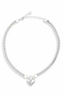 EYE CANDY LOS ANGELES Adeline Heart Pendant Necklace