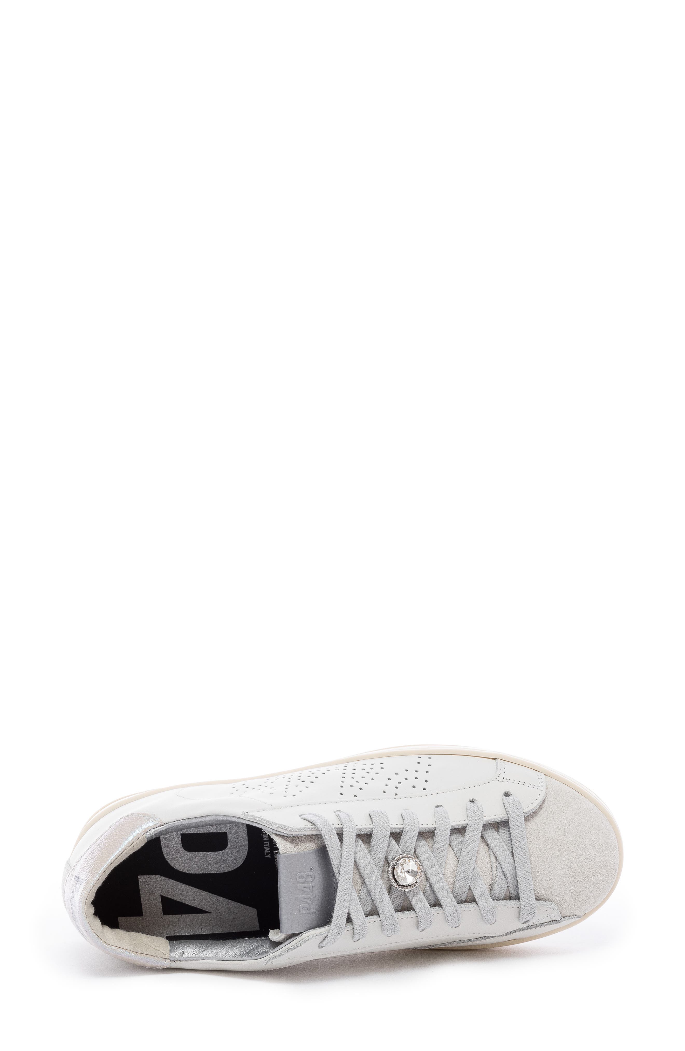 P448 John Leather Sneaker, Alternate, color, White