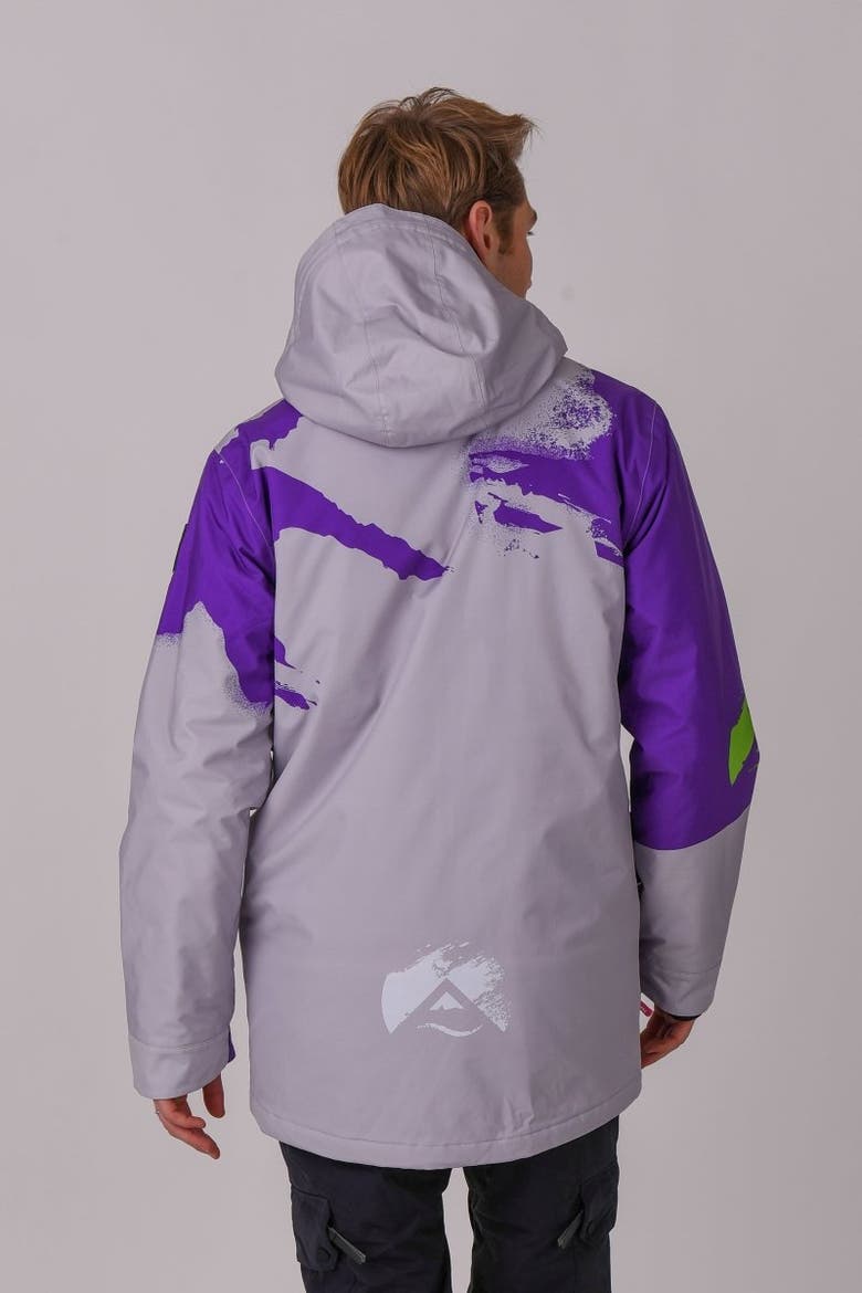 Afterparty Jacket, Alternate, color, Grey & Purple