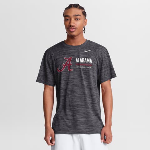 Men's Nike Anthracite Alabama Crimson Tide Sideline Velocity Dri-FIT T-Shirt