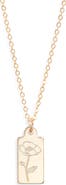 Set & Stones Tawney Birth Flower Pendant Necklace