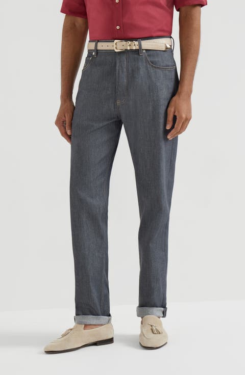 Comfort denim trousers