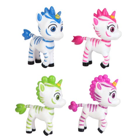 4Pack Figurines 2.75 Inch Mini Toy Set, Aliel Ene Promi Valeo, Kids 3+