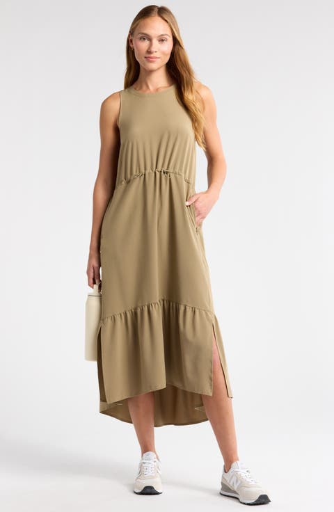 Pursuit Tiered Midi Dress