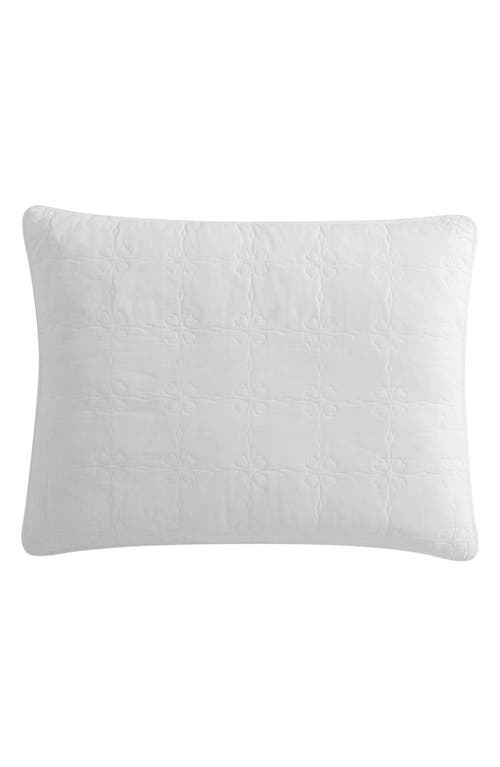 Stone Cottage Floral Trellis Quilt & Sham Set In White