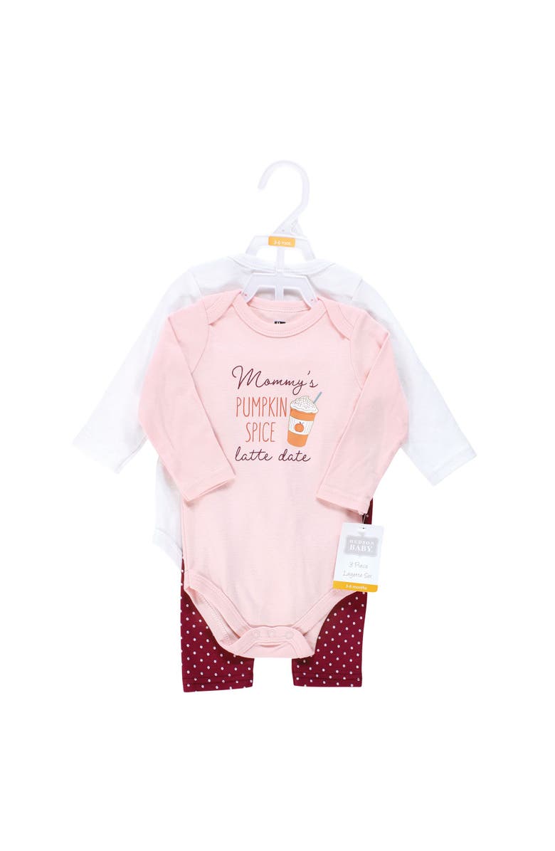 Hudson Baby L/S, S/S Bodysuit and Pant, Alternate, color, Pumpkin Spice Date