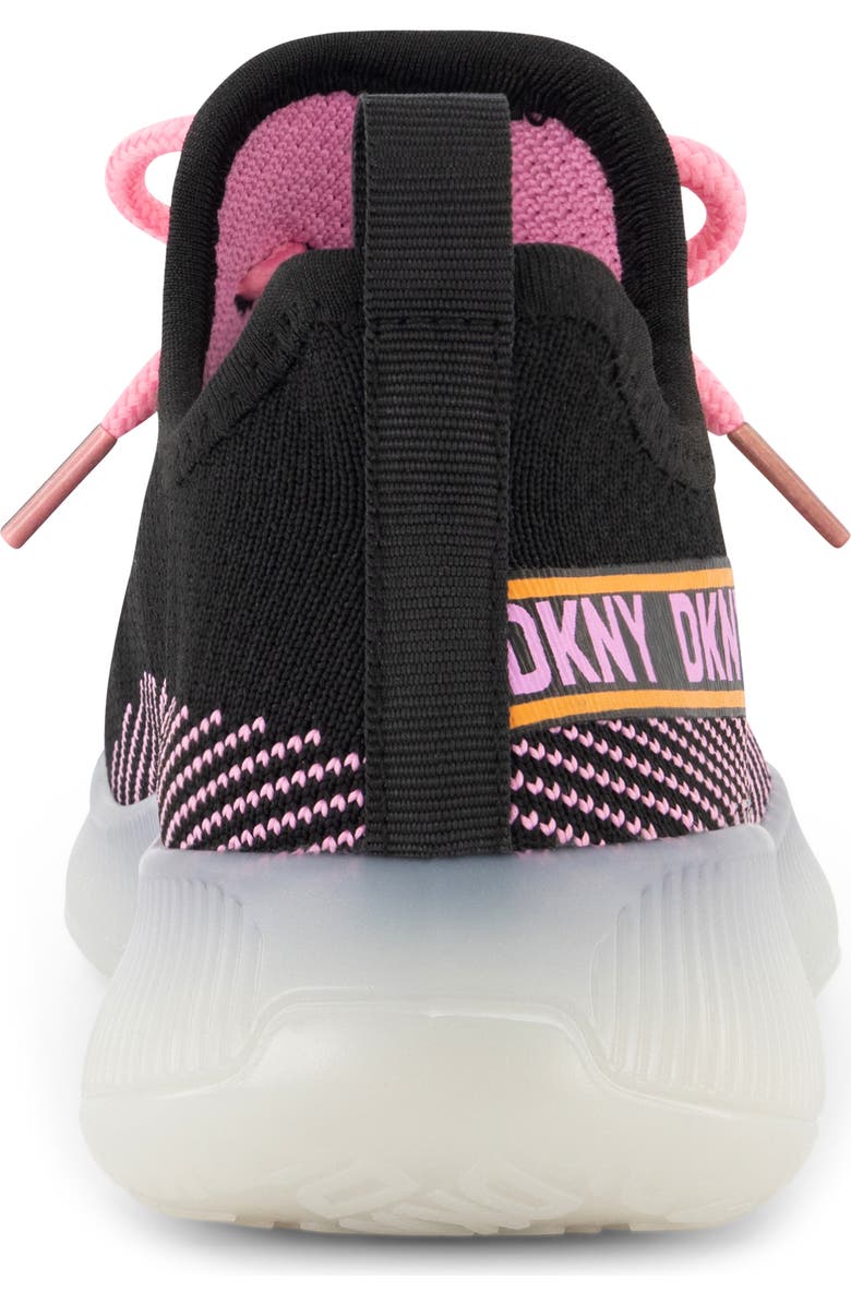 DKNY Kids' Landon Knit Sneaker, Alternate, color, Black