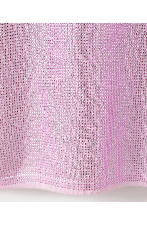 Mango X Kaia Gerber Crystal Embellished Tank In Pink