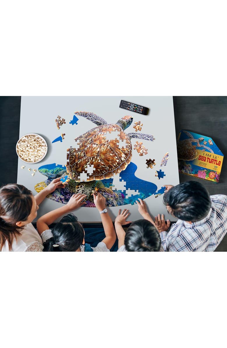 Madd Capp Lil SEA Turtle Jigsaw Puzzle, 100 Pieces, Alternate, color, Multicolored