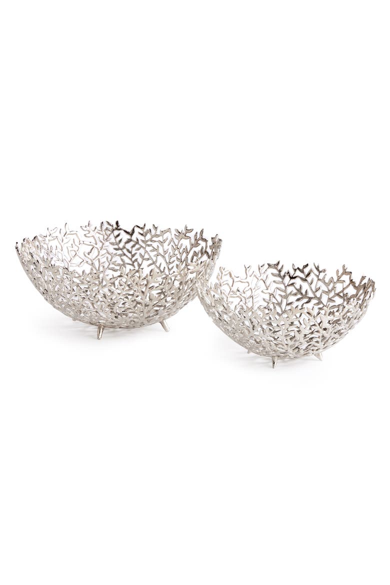 Celine Decorative Bowls St/2, Main, color, Silver
