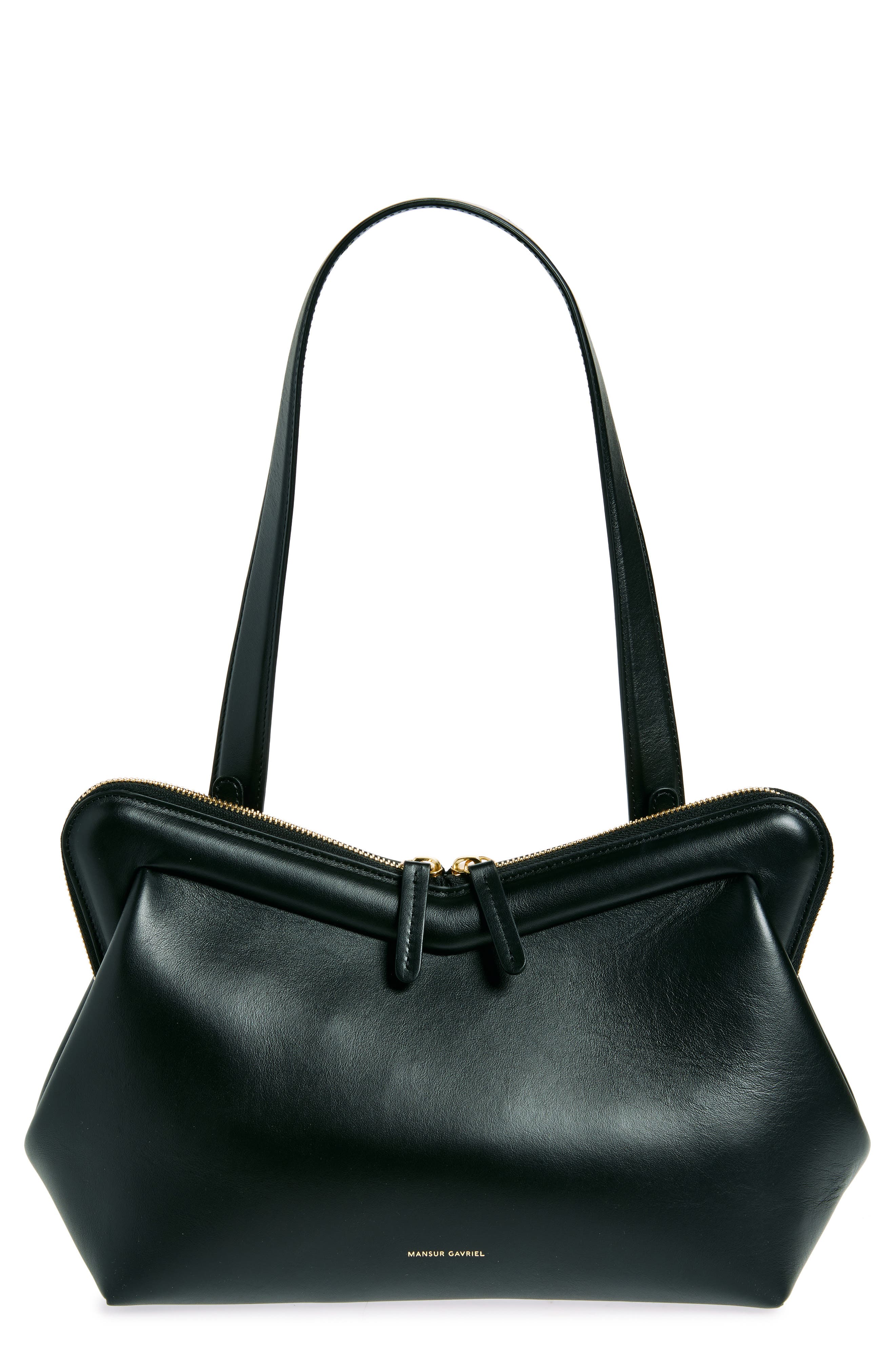 Mansur Gavriel M Frame Leather Shoulder Bag, Main, color, 