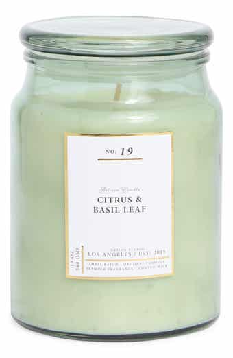 PORTOFINO CANDLES Citrus & Basil Leaf Apothecary Artisan Jar Candle