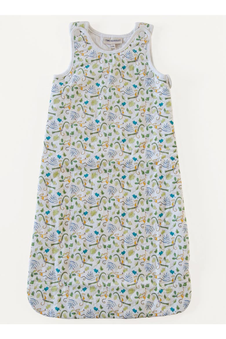 Happy Monkey Sleep Sack, Main, color, White
