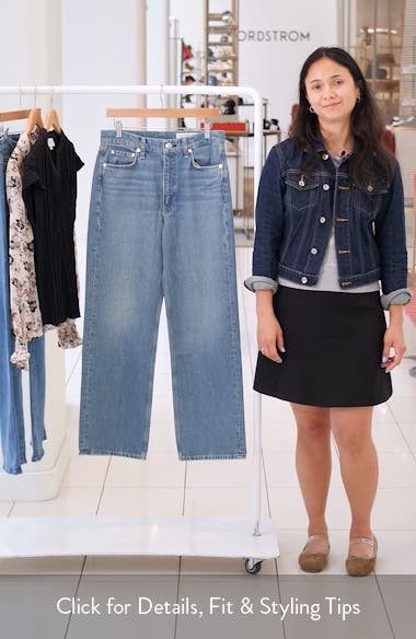 rag & bone Shea High Waist Relaxed Straight Leg Jeans (Women ...