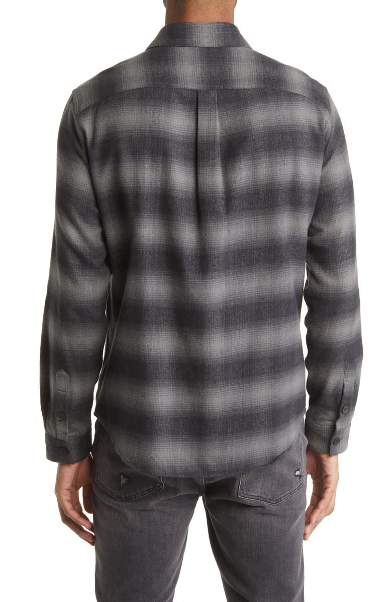 FRAME Plaid Cotton Flannel Shirt, Alternate, color, 