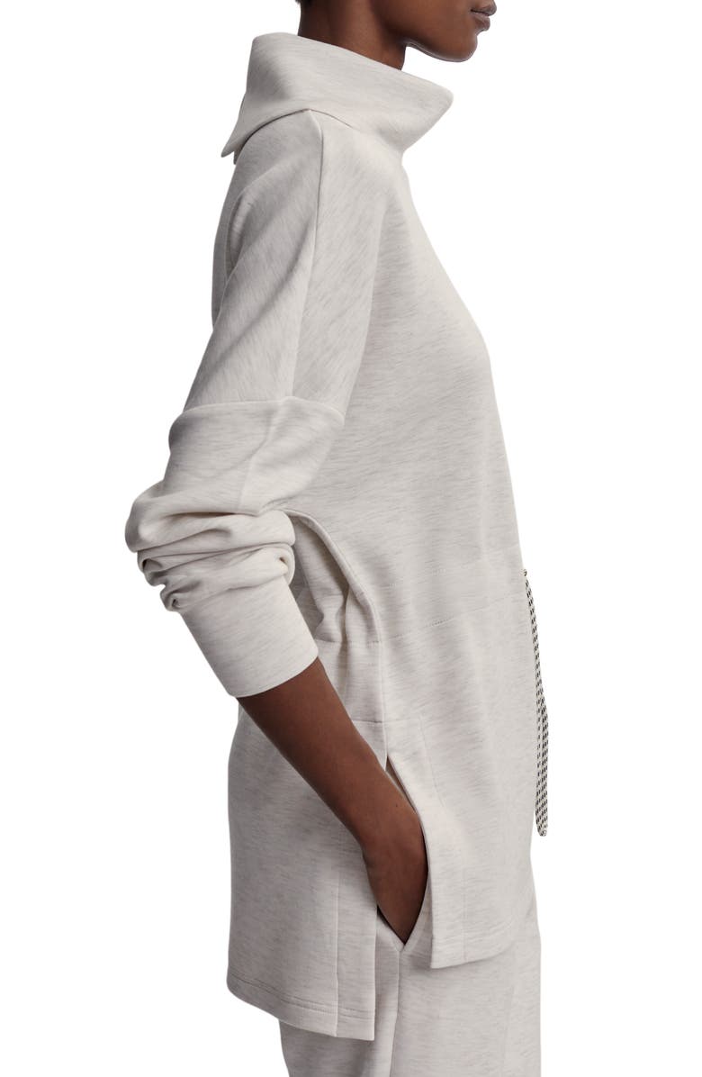 Varley Freya Funnel Neck Sweatshirt, Alternate, color, Ivory Marl