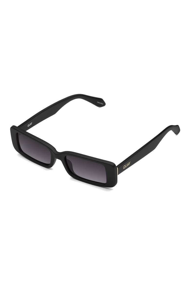 Australia Art School 36mm Rectangle Sunglasses, Alternate, color, MTBLK/SMK