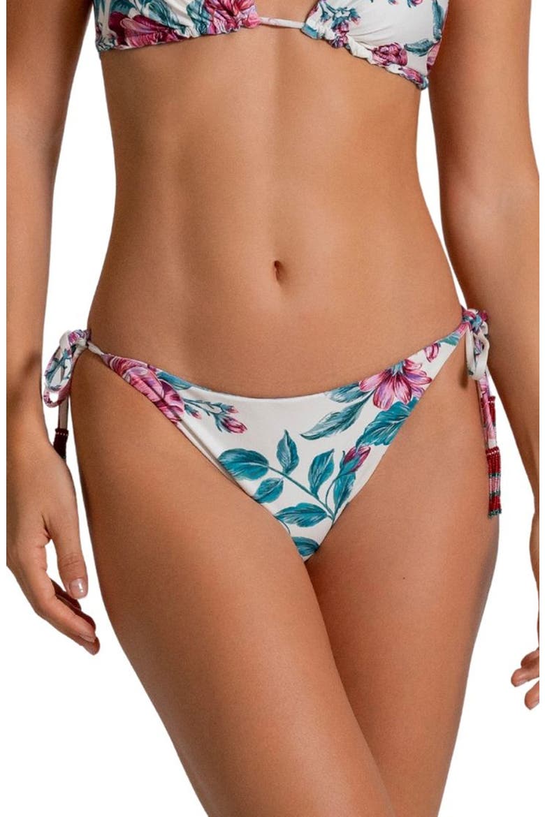 American Reversible Side Tie Bikini Bottoms, Main, color, FLOWER MULTI