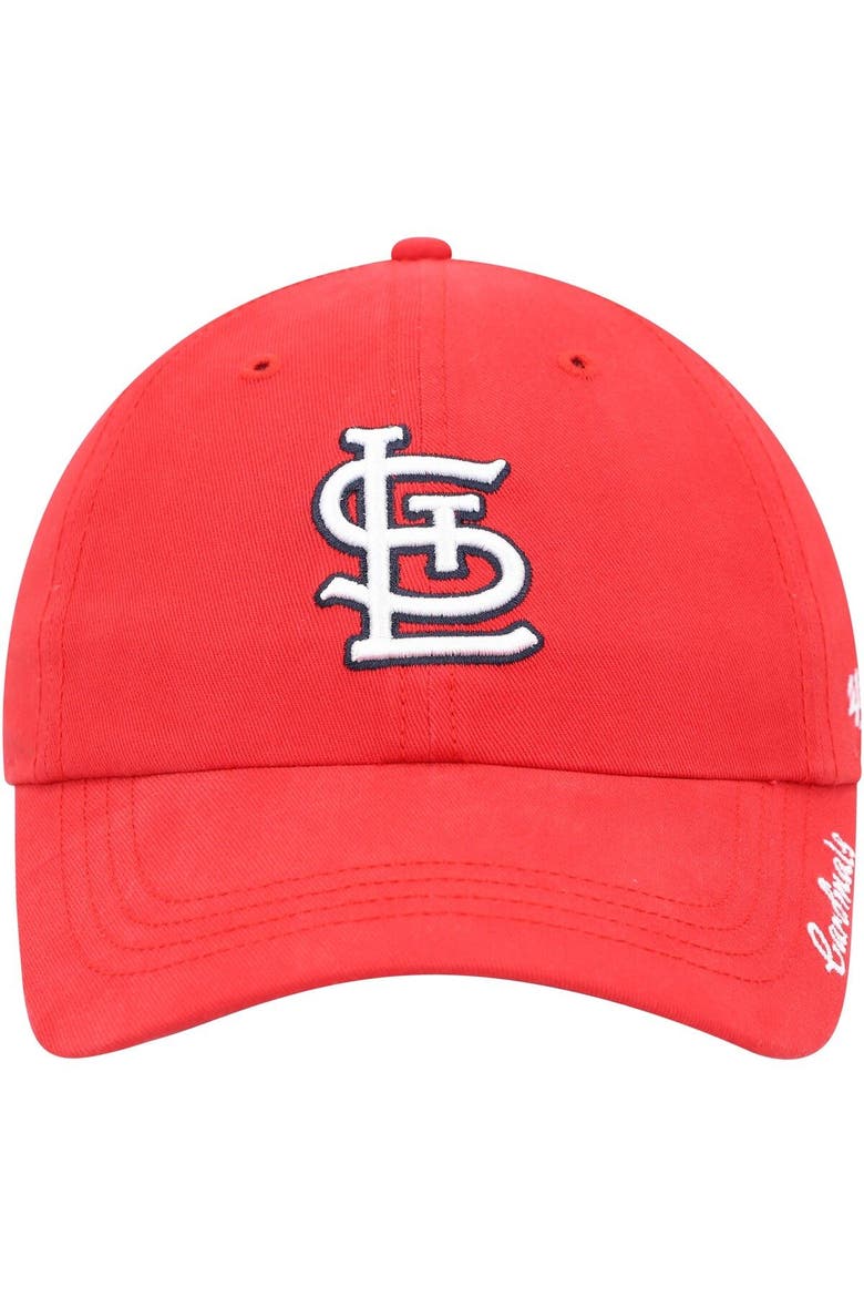 Women's '47 Red St. Louis Cardinals Miata Clean-Up Adjustable Hat, Alternate, color, Red