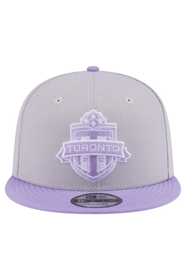 Men's New Era Gray Toronto FC Color Pack Two-Tone 9FIFTY Snapback Hat, Alternate, color, Gray