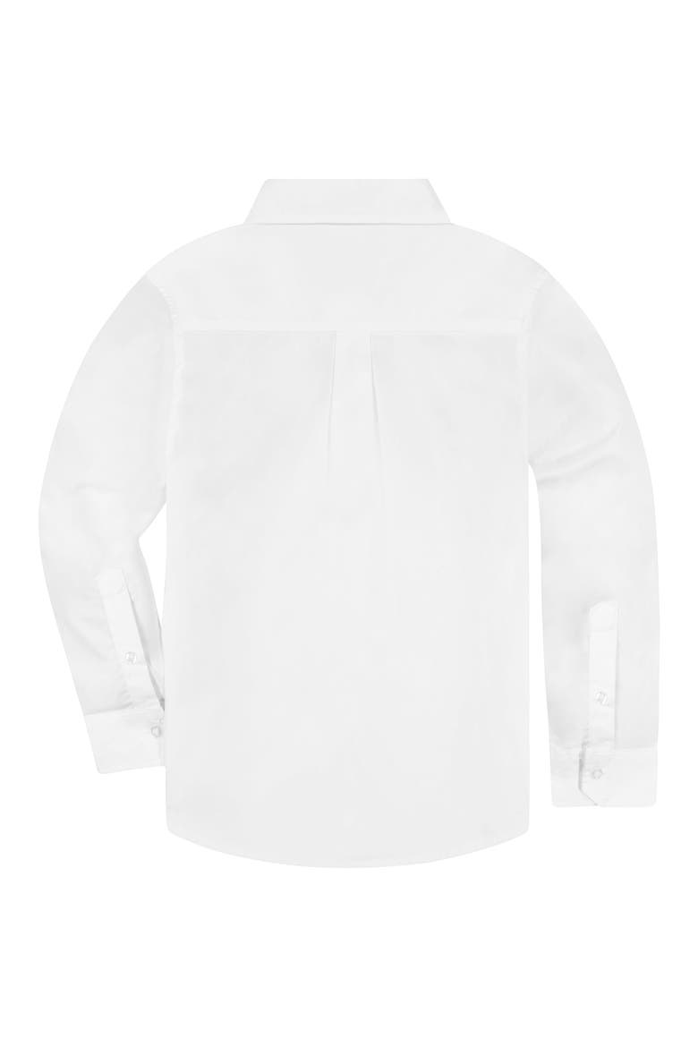Kids' Cotton Button-Up Shirt, Alternate, color, NATURAL