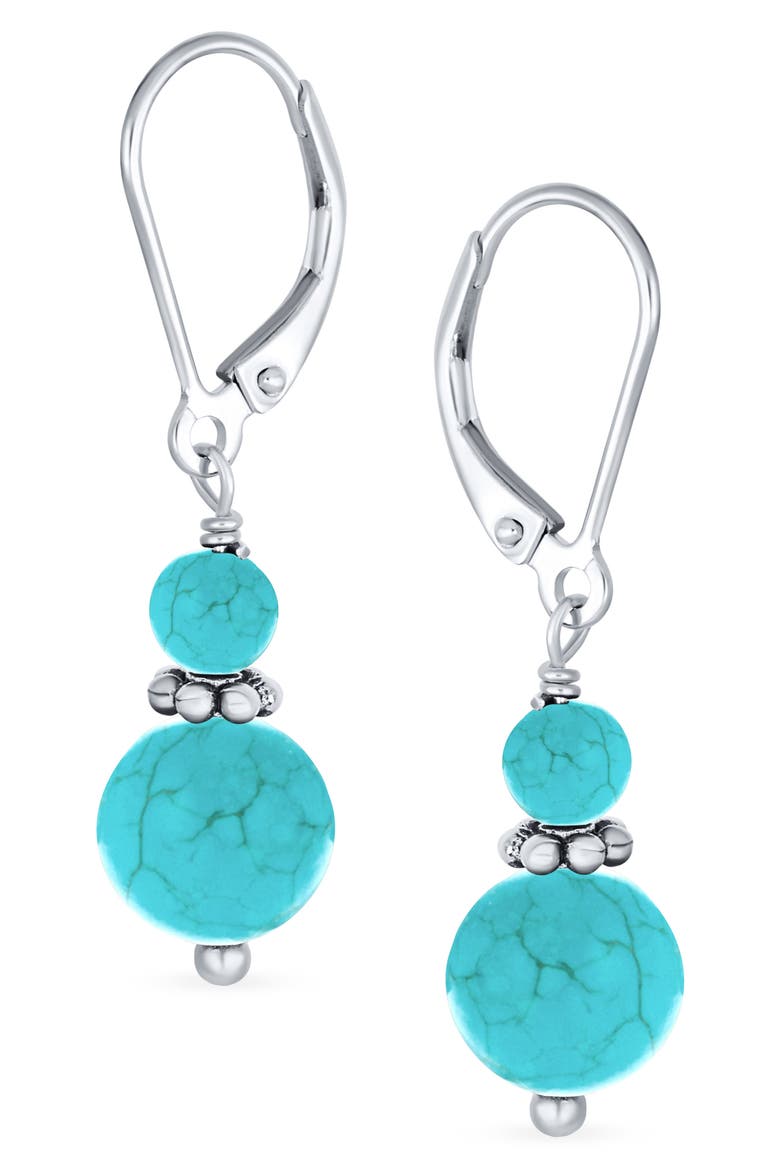 Resin Drop Earrings, Alternate, color, AQUA TURQUOISE