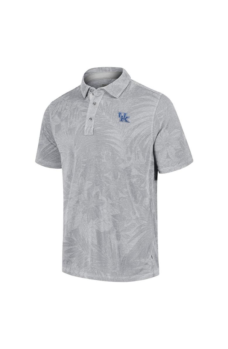 Tommy Bahama Men's Tommy Bahama Grey Kentucky Wildcats Sport Santiago Paradise Polo, Alternate, color, Gray