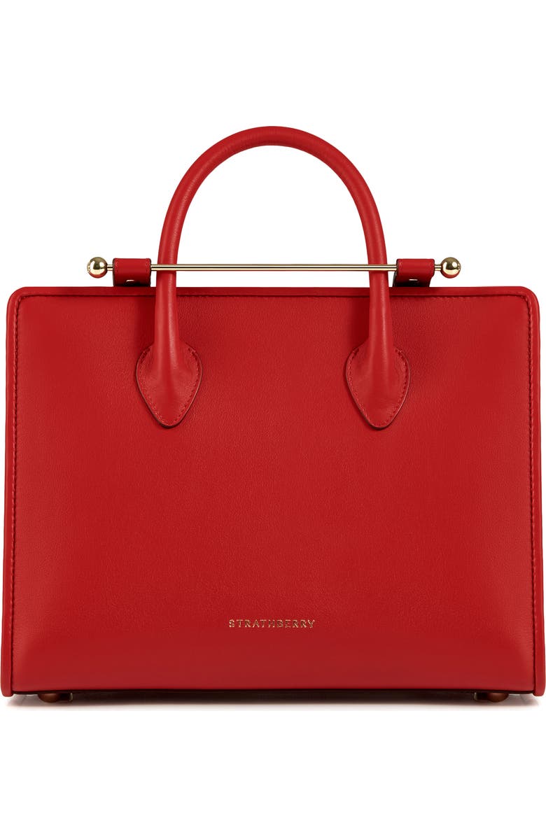 Strathberry Midi Leather Tote, Main, color,