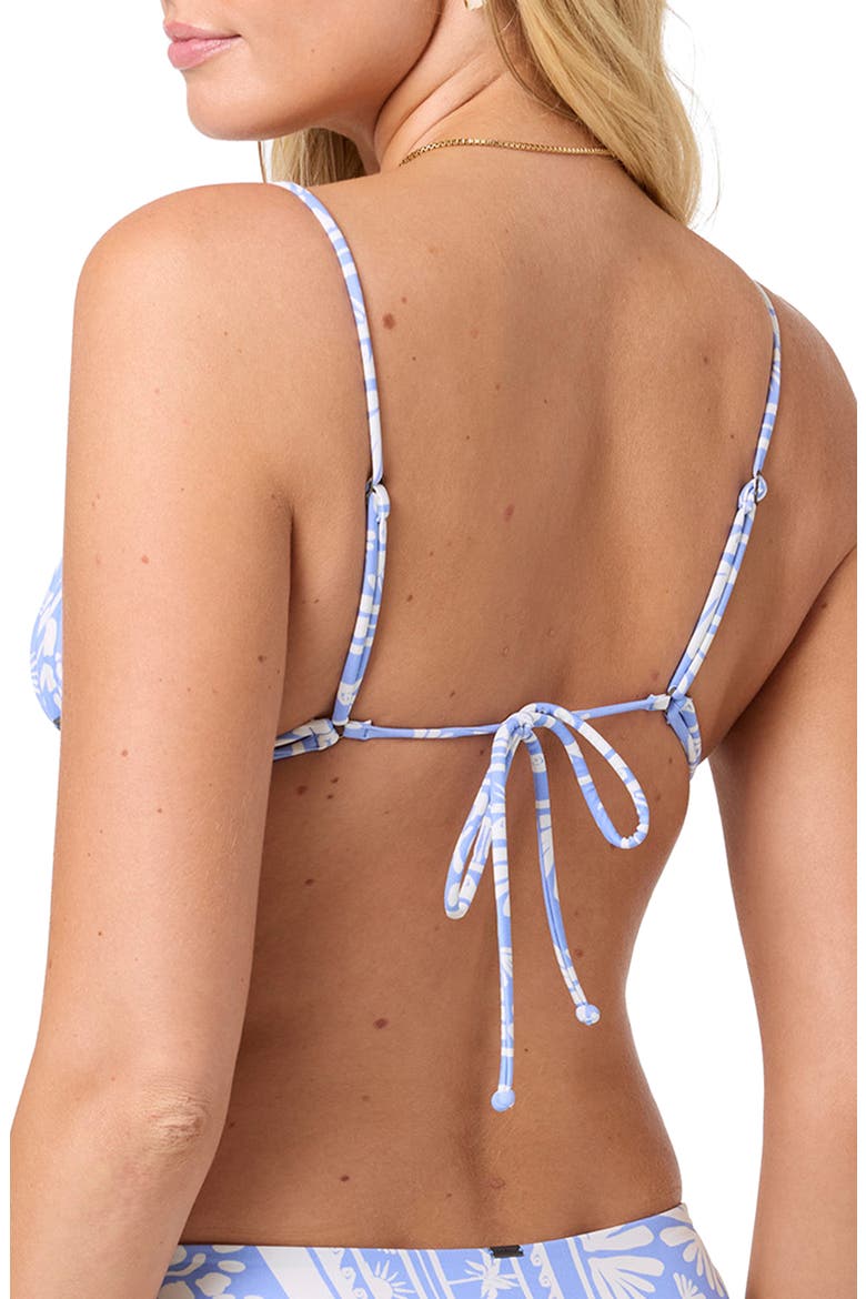 Surf Abstract Triangle Bikini Top, Alternate, color, AZURINE