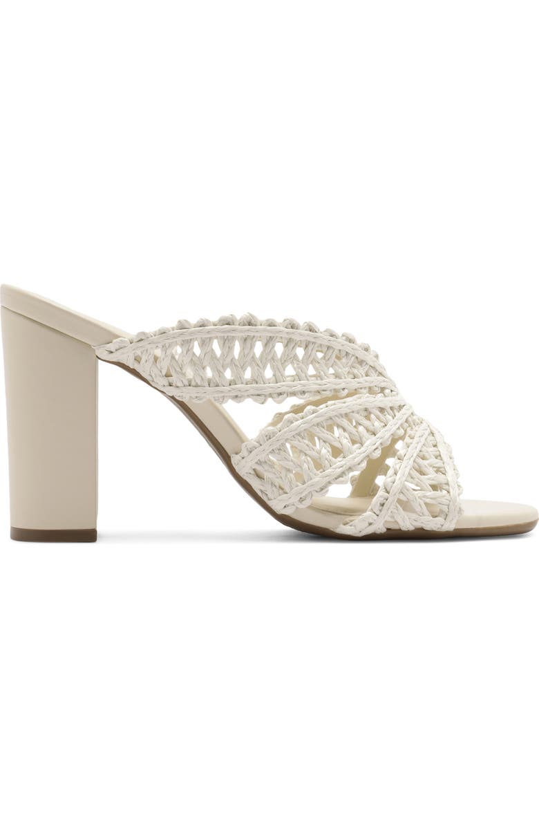 Arezzo Ciara Block Heel Sandal, Alternate, color, Off White