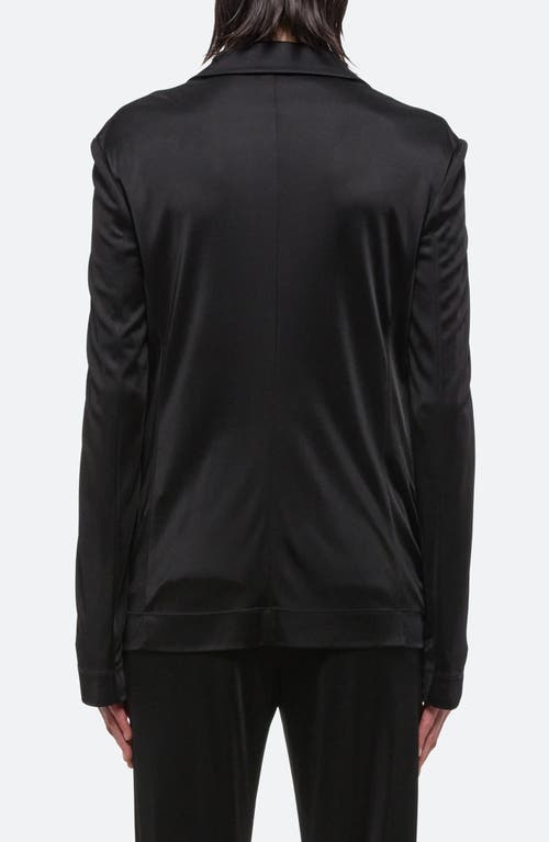 Helmut Lang Fluid Liquid Classic Blazer In Black