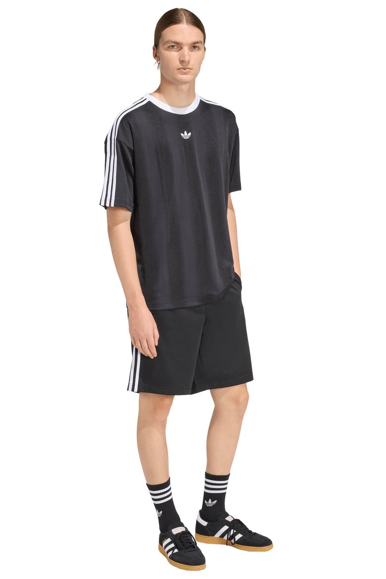 Adicolor Recycled Polyester Jacquard Jersey, Alternate, color, BLACK