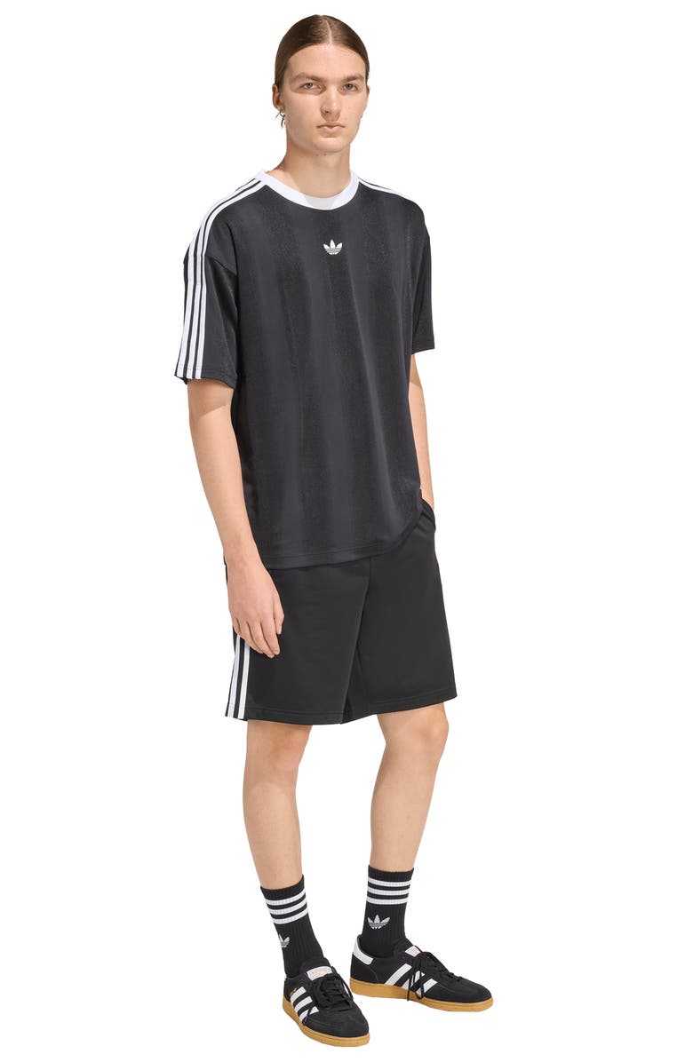adidas Adicolor Recycled Polyester Jacquard Jersey, Alternate, color, Black