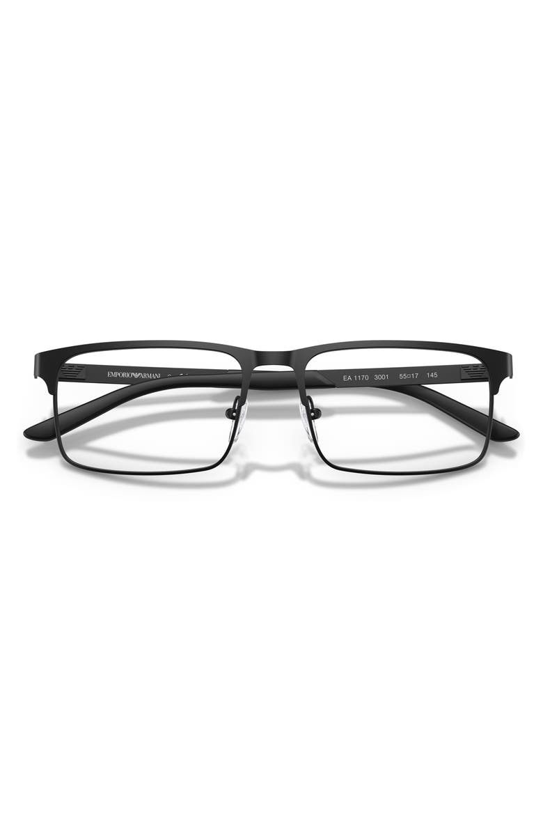 Emporio Armani 55mm Rectangle Optical Glasses, Alternate, color,