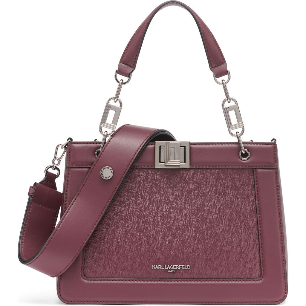 Karl Lagerfeld Paris Ivette Satchel In Purple